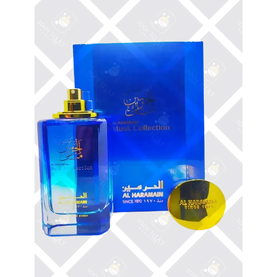 Al Haramain Musk Al Haramain Eau de Parfum uniszex 100 ml - elegáns, minimalista üvegben, amely letisztult stílusával férfiak és nők számára egyaránt tökéletes választás.